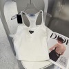 ★大人気プラダ夏用に涼しい女性用タンクトップ2506BKJ85-PA-B001